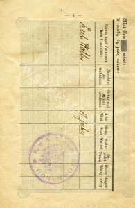 מתלווה לבעל הדרכון: לייב ולטר, בן 11. 
לייב (אריה) הצעיר מתלווה לאמו במסעה זה.