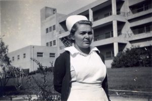 בית החולים בילינסון, 1945
חזית הבנין הראשי. בית הספר לאחיות נוסד בשנת 1936.