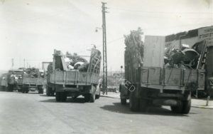 ציוד הגדוד מגיע לטבריה לקראת השרות בצפון